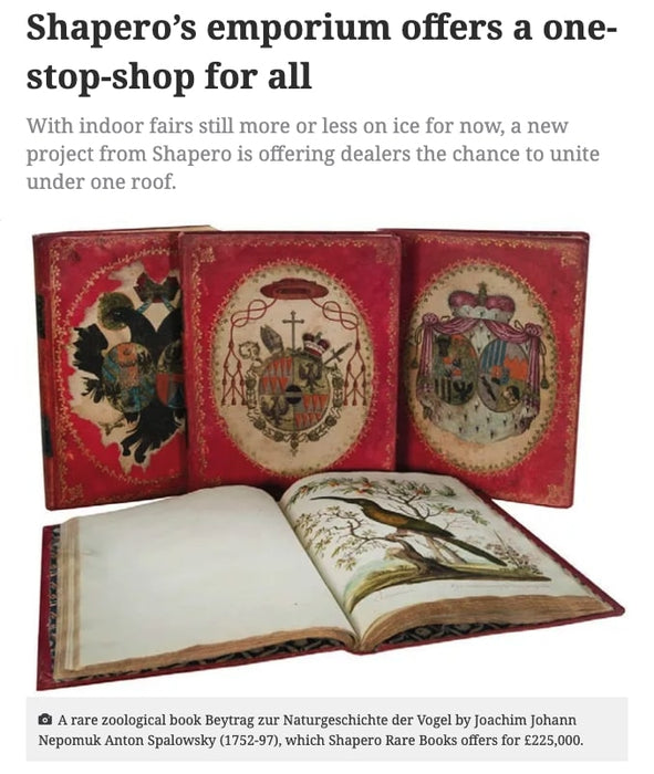 Antiques Trade Gazette - Shapero's emporium offers a one-stop-shop for all Shapero Rare Books