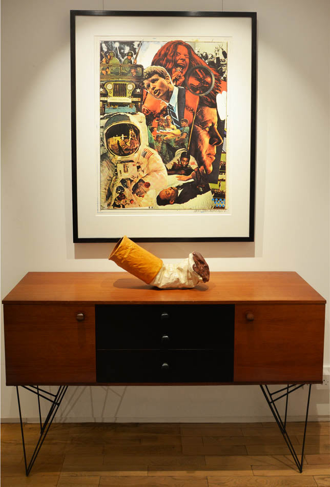 Claes Oldenburg, Fagend Study, 1968, cast aluminium, hand painted enamel, stamped with artist's initials, from the edition of 24