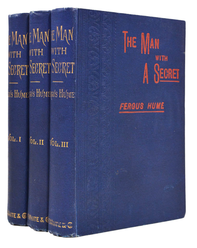 An early and uncommon first edition three-decker mystery novel by Hume.
