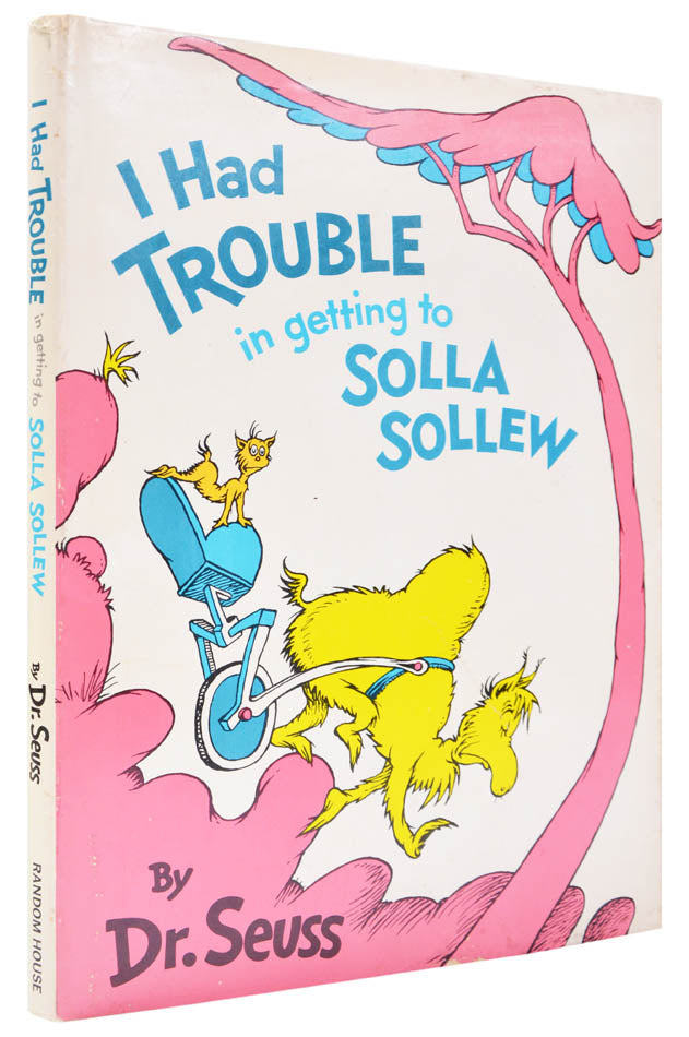 A fine first edition example of this classic by Dr Seuss, all about overcoming problems and troubles, in typically amusing Seussian fashion.
