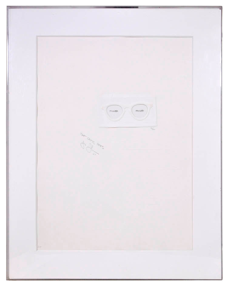 embossing and screenprint to honour Leo Castelliu Gallery.