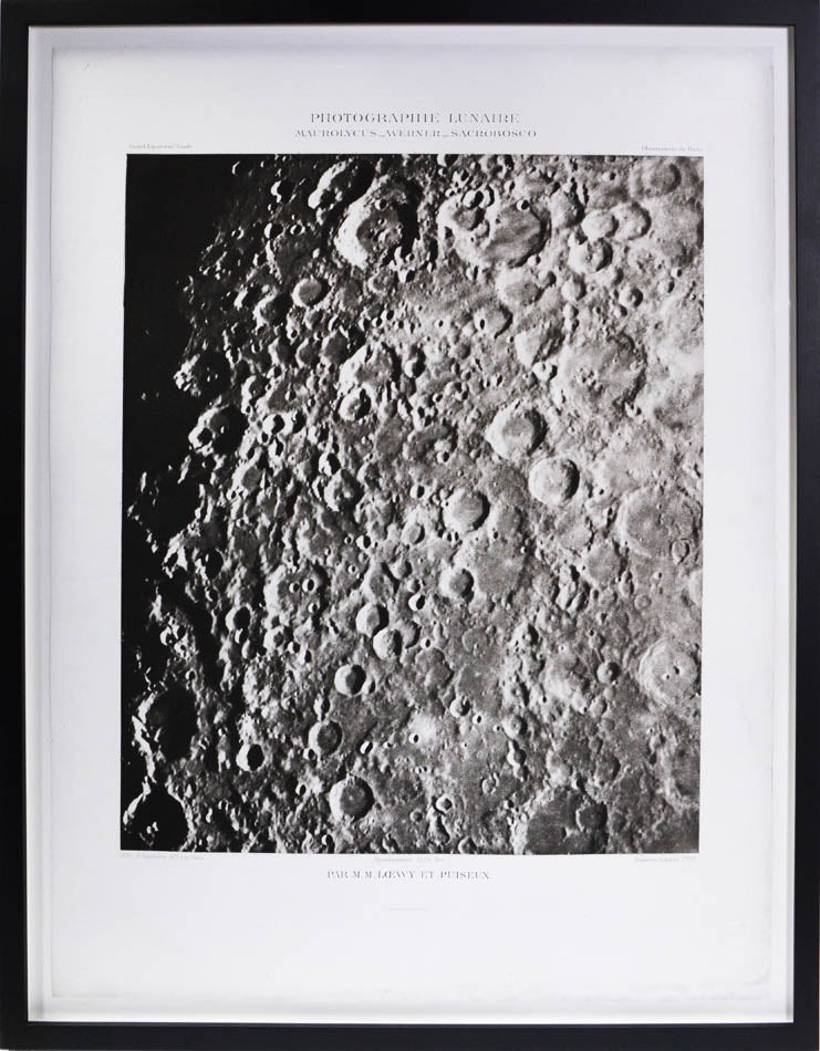 The finest and most meticulous images of the moon until the 1970s. Deemed worthy of exhibition at the Paris World's Fair 1900.