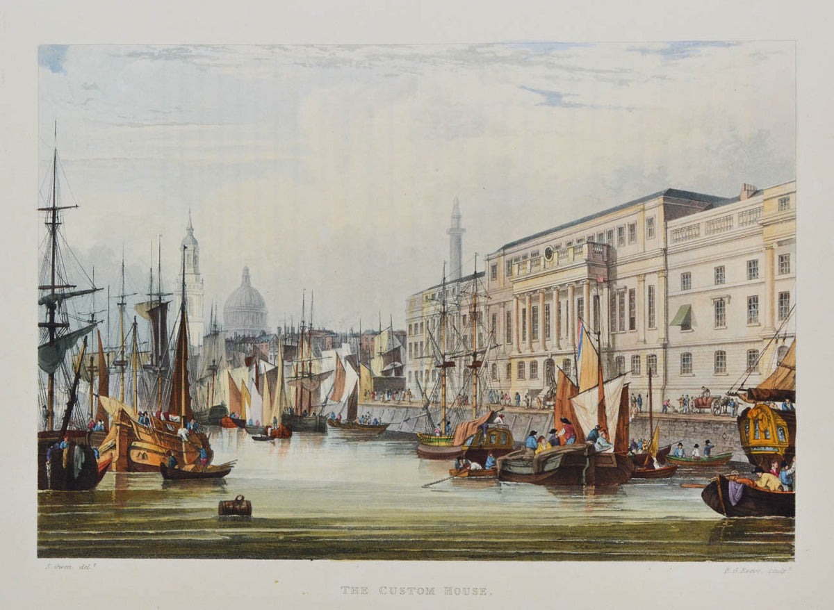 Fine set of classic Thames views. Large paper copy with the plates in 2 states, and superior colouring. Views include Eton, Windsor, Oxford, Richmond.