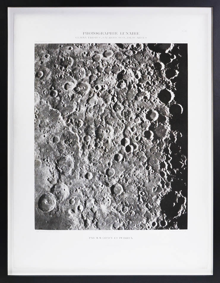The finest and most meticulous images of the moon until the 1970s. Deemed worthy of exhibition at the Paris World's Fair 1900.