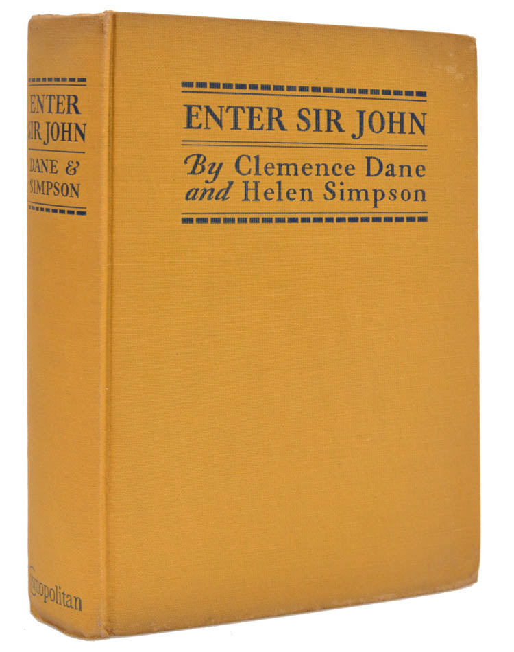 A stunning copy of this detective fiction title, introducing the character Sir John Saumarez, adapted for film by Alfred Hitchcock.