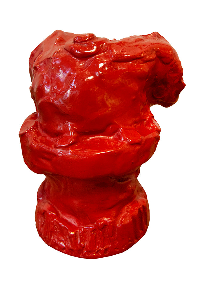 Claes Oldenburg, Fire Plug Souvenir, Chicago, August 1968, plaster sculpture in red, signed, from the edition of 100