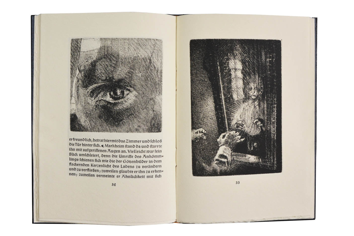 15 original etchings by Hubert Sommerauer; publisher's black textured leather binding lettered in gilt, slip-case, a fine copy. Wolfram Benda's Bear Press.