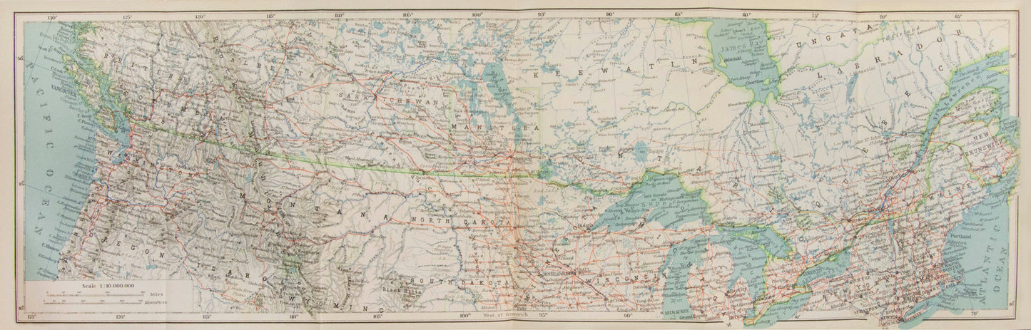 First mention of the Grand Trunk Pacific Railway (incorporated in 1903), as yet only partly constructed.<br />