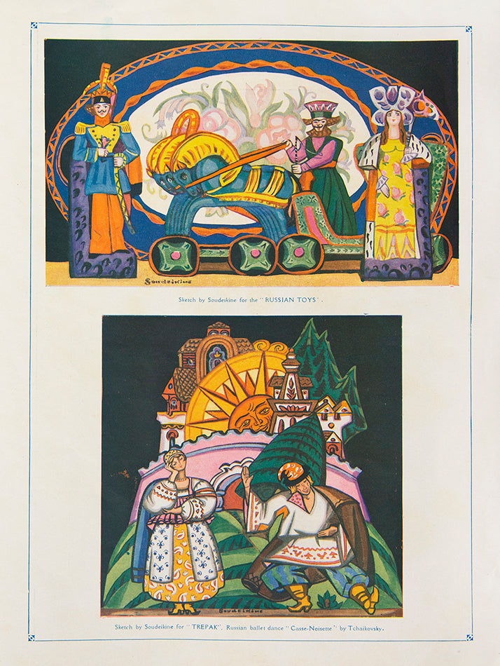 An exceptionally bright copy. Promotional programme for the 1921 tour of Nikita Baileff's revue, La Chauve-Souris to London.