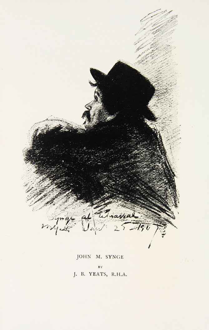 The portraits present are of Whistler (by Simpson), John M. Synge (by Yeats), Max Beerbohm (by Lovat Fraser), Walt Whitman (by Gordon Craig).