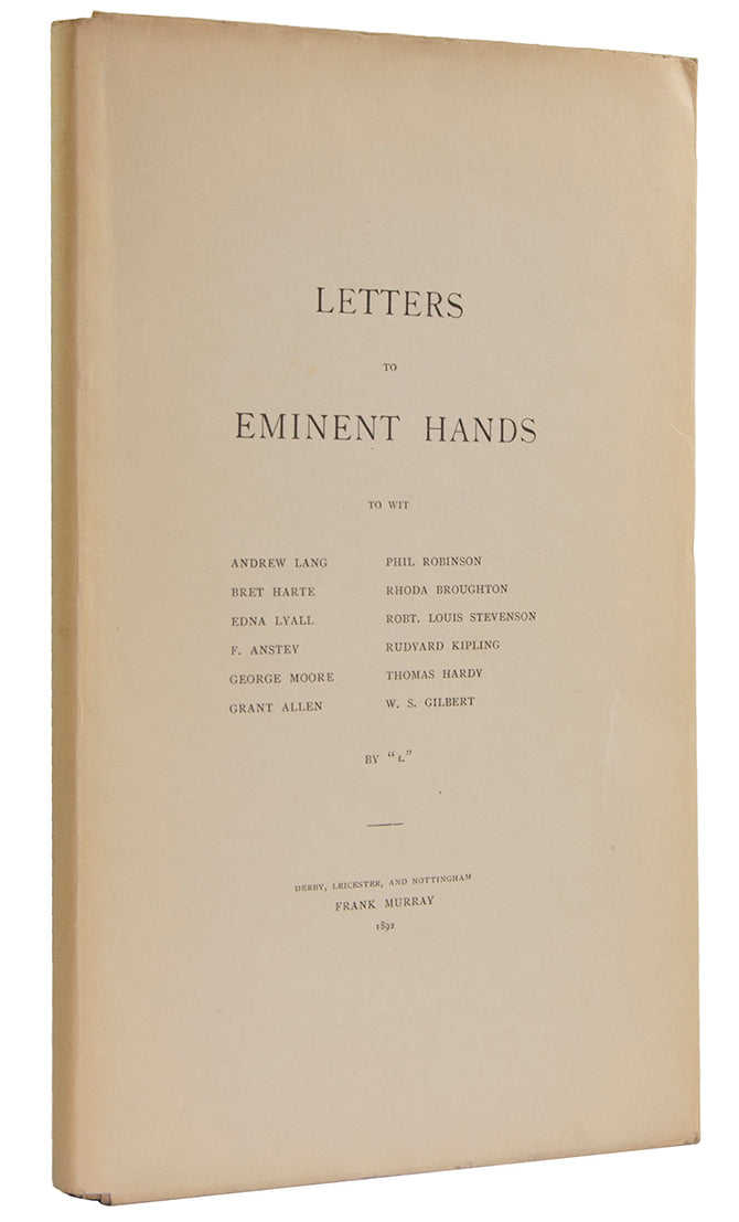 The 'Eminent Hands' in question include Andrew Lang, Robert Louis Stevenson, Rudyard Kipling and Grant Allen.