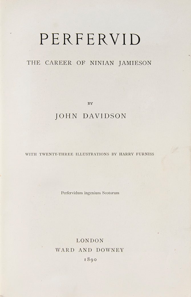 A very good copy of this eclectic book by eighteen-nineties author John Davidson, illustrated by Harry Furniss.