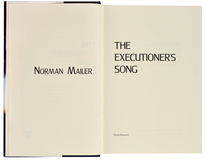 The Executioner's Song, signed presentation inscription from the author, Norman Mailer