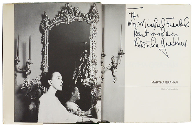 A presentation copy, inscribed on the half title page 'For Mr. Micheal Franklin Best wishes Martha Graham' <br />