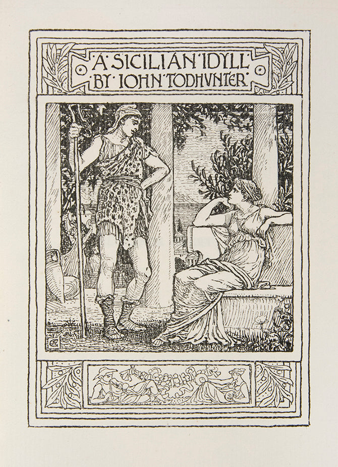A very good example of this early Vale Press book, somewhat unusual in having an actual illustration by Charles Ricketts.