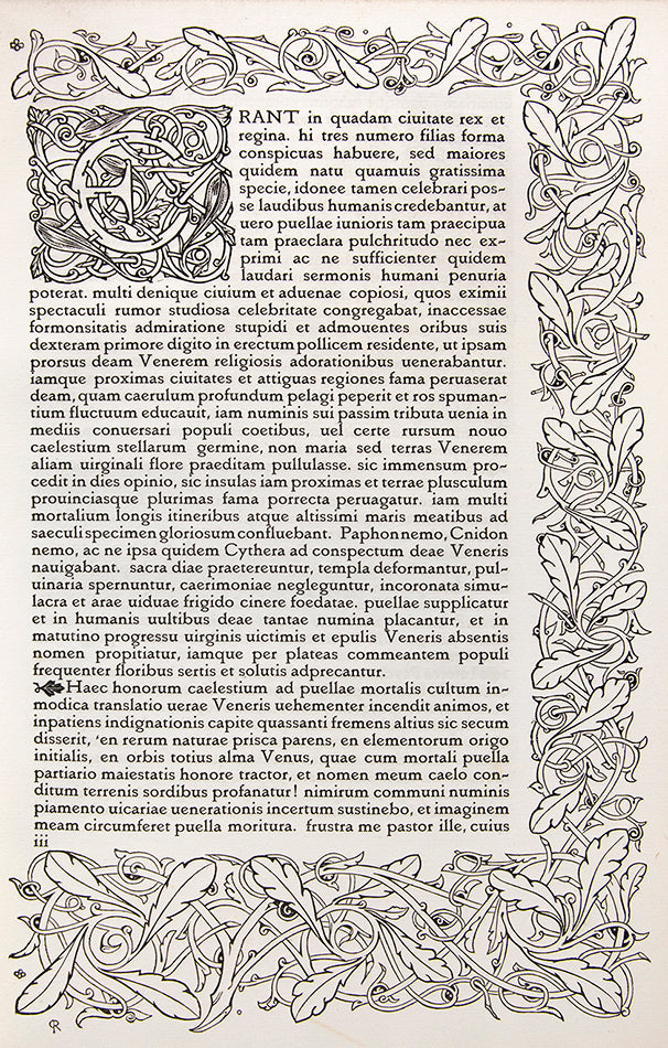A finely printed edition of these Old Testament texts; the first book printed in Charles Ricketts' third typeface, the King's fount. One of 300 copies.