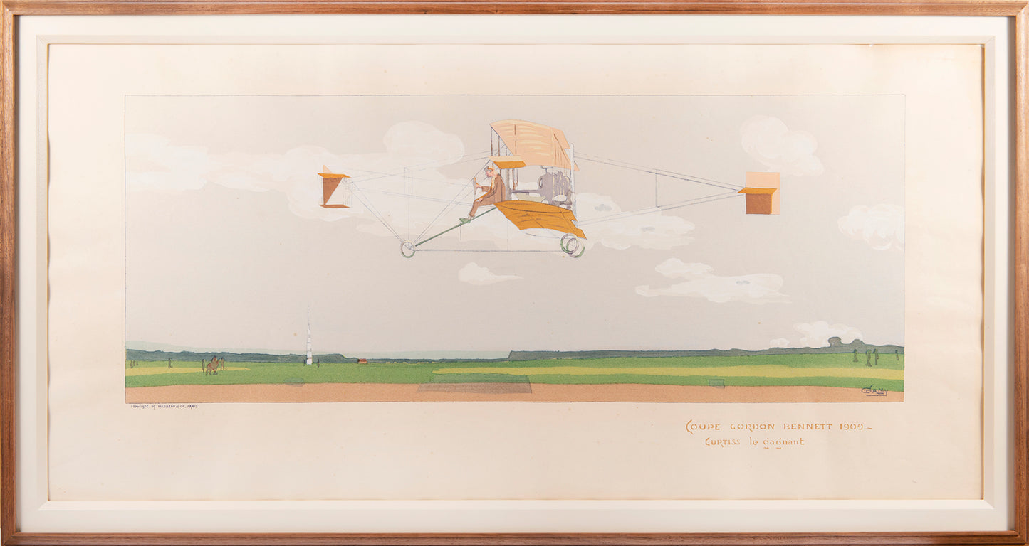 Coupe Gordon Bennett 1909 - Curtiss le gagnant.