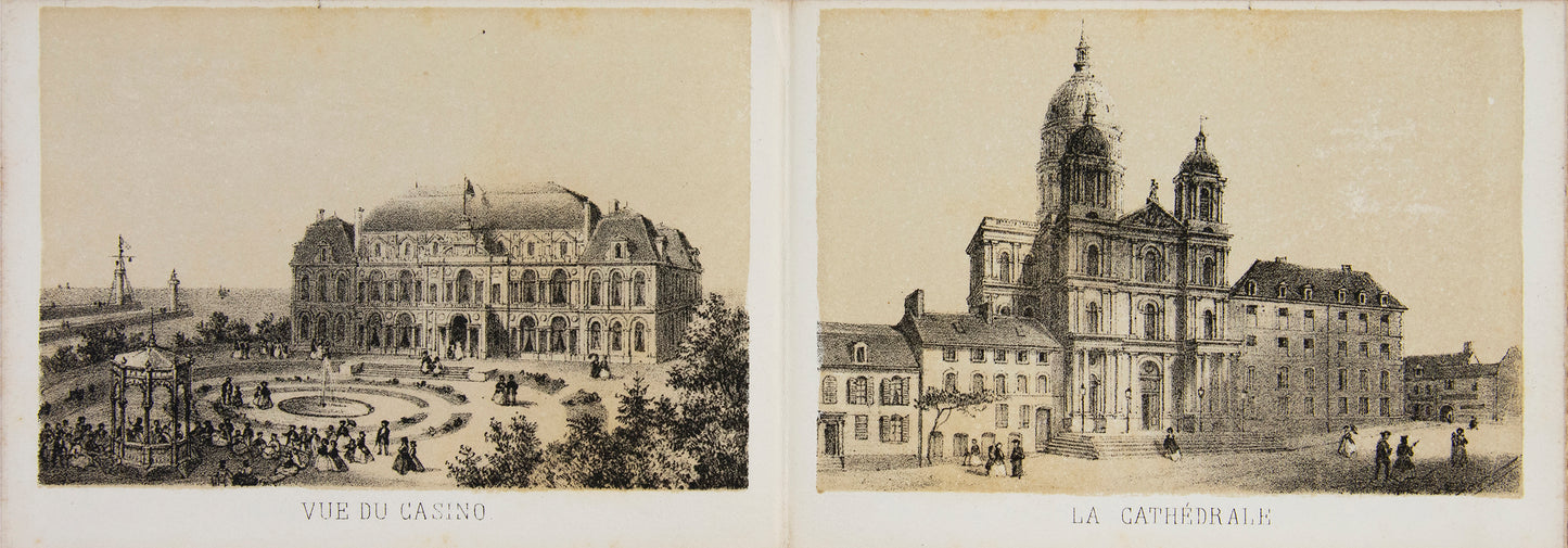Landscape album of lithographed views of Boulogne.