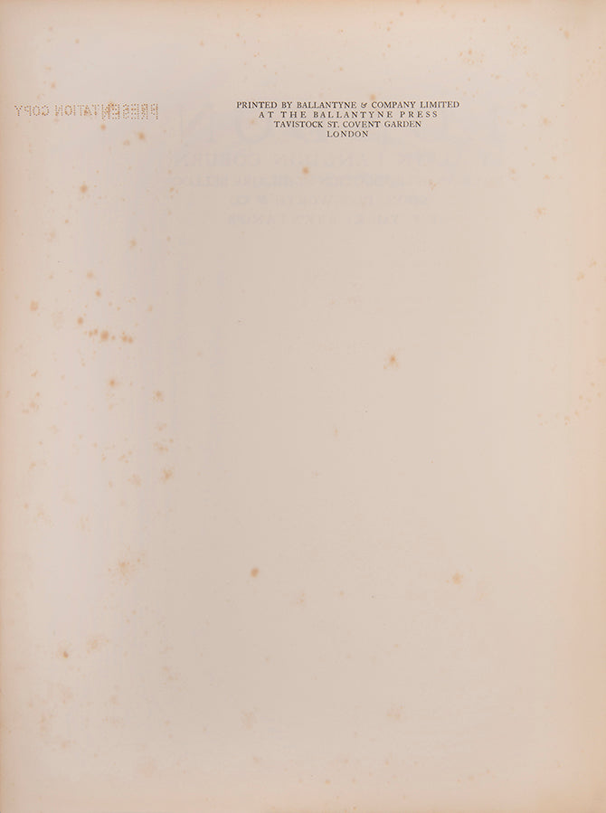 First edition of Alvin Coburn's landmark publication in early twentieth-century photography.