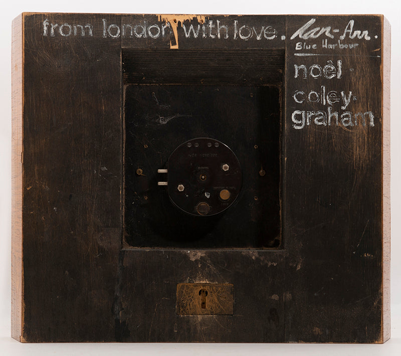 Clock inscribed to Noel Coward, Cole Lesley and Graham Payn.