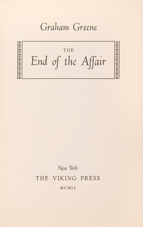 The End of the Affair by Graham Greene is a beautifully crafted novel portraying the intricate machinations and agonies of an illicit affair.