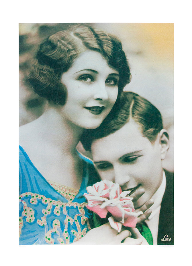 L is for Love is a screenprint in colours by Peter Blake printed in 1991 and signed, titled and numbered from teh edition of 95 in pencil