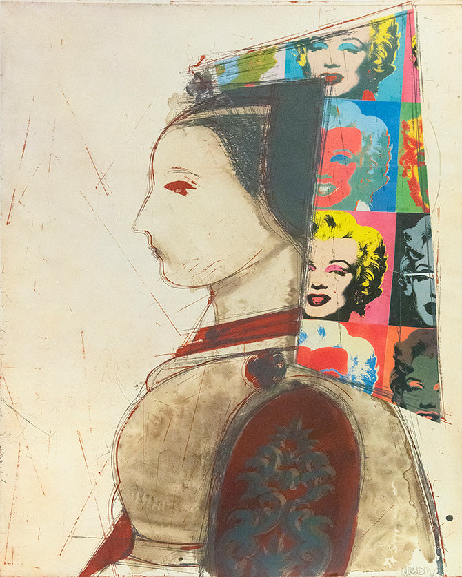 Full sheets, title page, text pages, colophon, the sheets loose, all contained in the original printed portfolio with suede spine and Plexiglas slipcase.