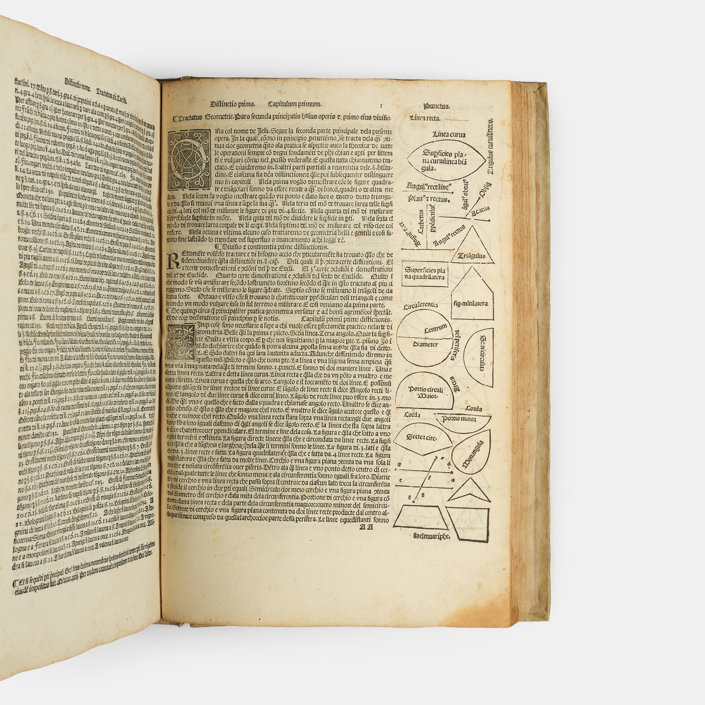Second edition of Summa de Arithmetica by Luca Pacioli, the first mathematical encyclopaedia of the Renaissance.