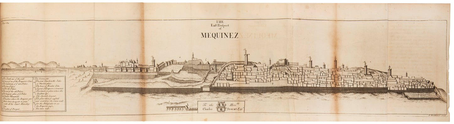 A Journey to Mequinez by John Windus is an early English account of Morocco. Windus was the historian of a mission dispatched by George I in 1720.