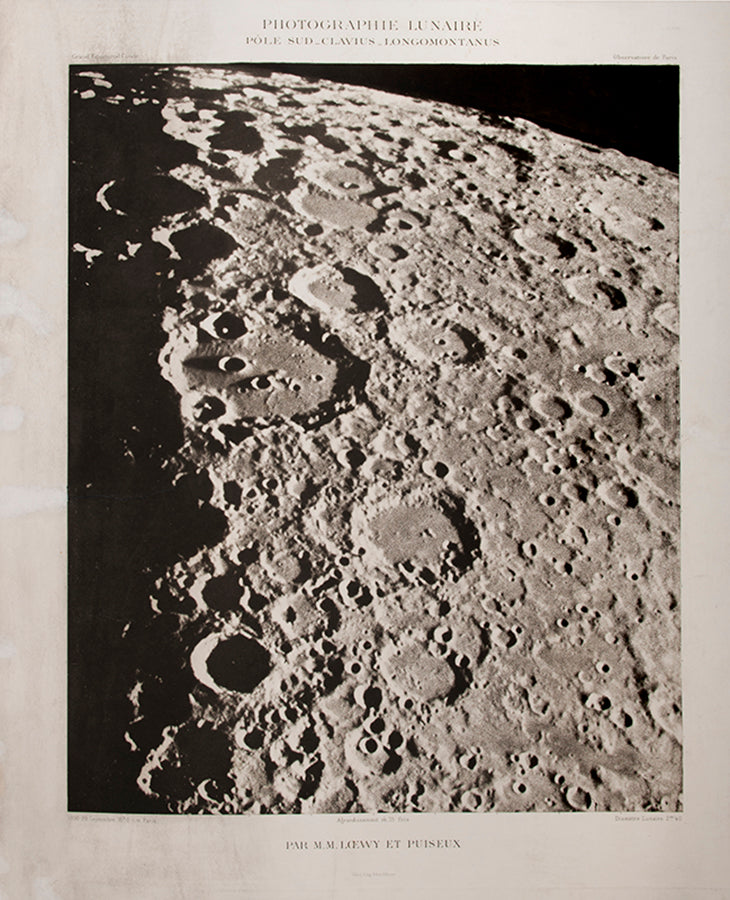 Photographie Lunaire. PÔle Sud_Clavius_Longomontanus. Pl. LXVIII.