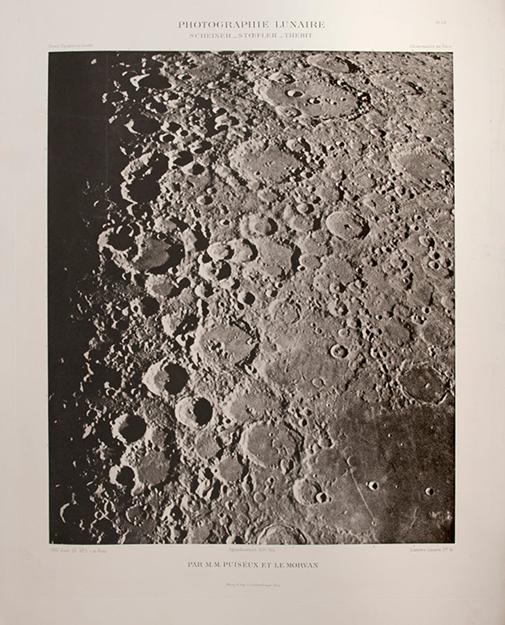Photographie Lunaire. Scheiner_Stoefler_Thebit. Pl. LX.