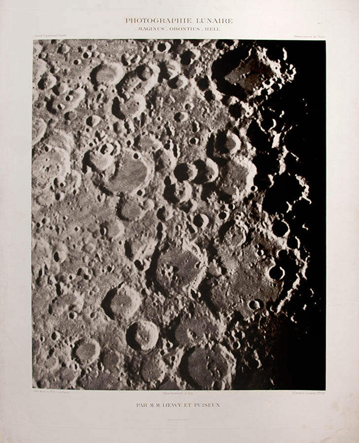Photographie Lunaire. Maginus_Orontius_Hell. Pl. I.