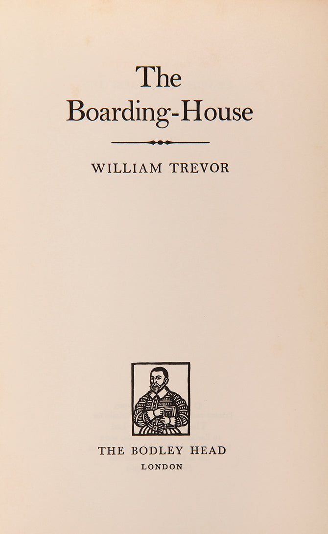 First edition of William Trevor's The Boarding-House in the dust jacket.