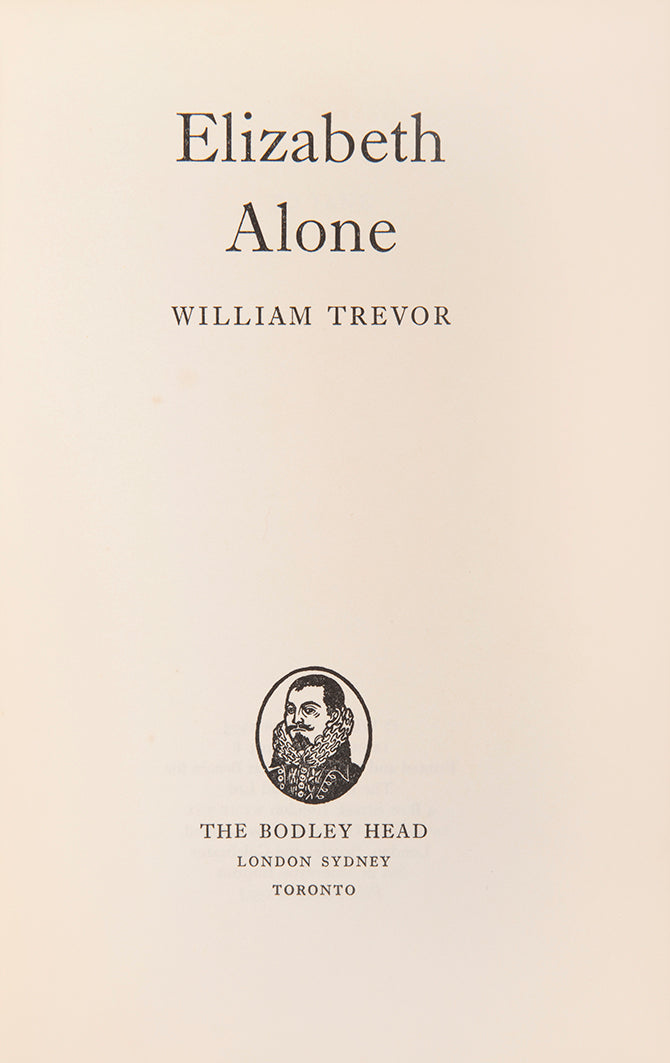 First edition of William Trevor's Elizabeth Alone in the original dust jacket.