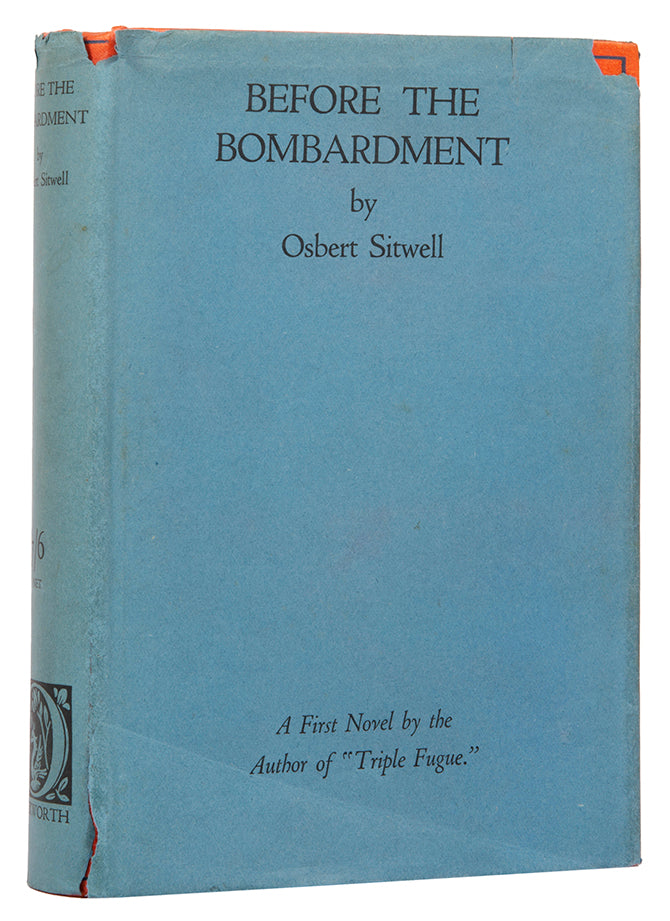 First edition of Osbert Sitwell's Before the Bombardment, complete with the dustjacket.