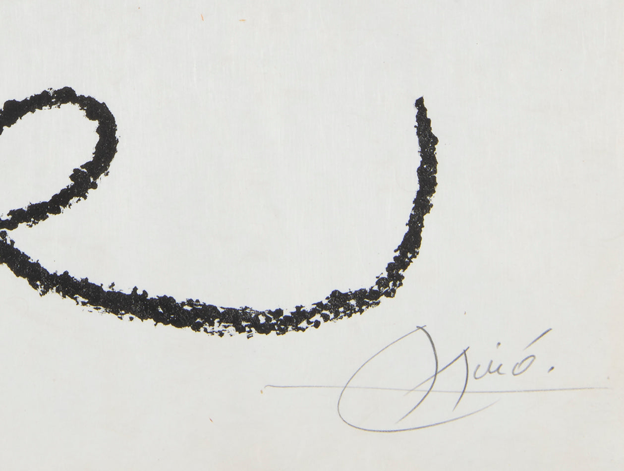 Joan Miro, One Plate, from Ubu au Baleares, 1971, on Japon nacre paper, signed, printed by Mourlot
