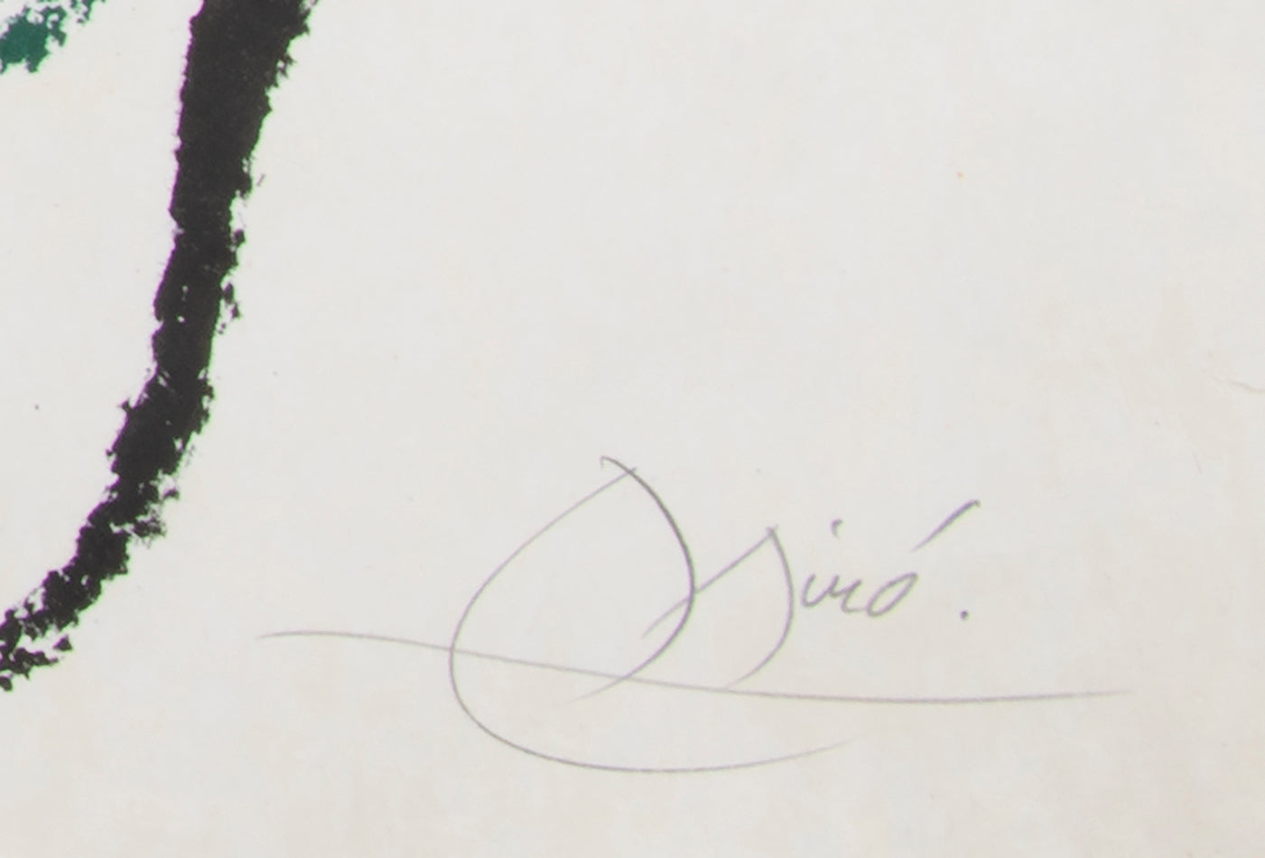 Joan Miro, One Plate, from Ubu au Baleares, 1971, on Japon nacre paper, signed, printed by Mourlot