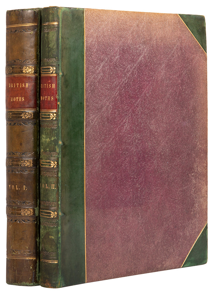 First edition, 2 vols, 124 hand-coloured plates, occasional mild spotting otherwise very good; contemporary half green calf, maroon lettering-pieces gilt