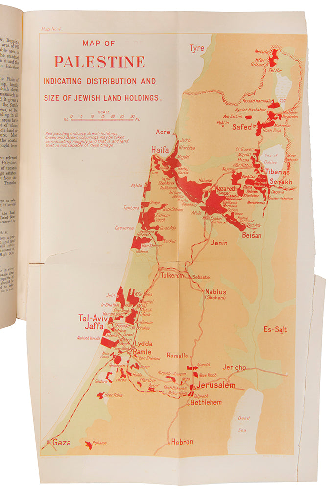 The Shaw Commission of Inquiry report, detailing the inquiry into the disturbances of August 1929 in Palestine.
