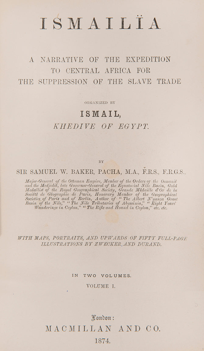 Baker's duties included annexing the equatorial Nile basin, and establishing Egyptian authority over the region south of Gondokoro,