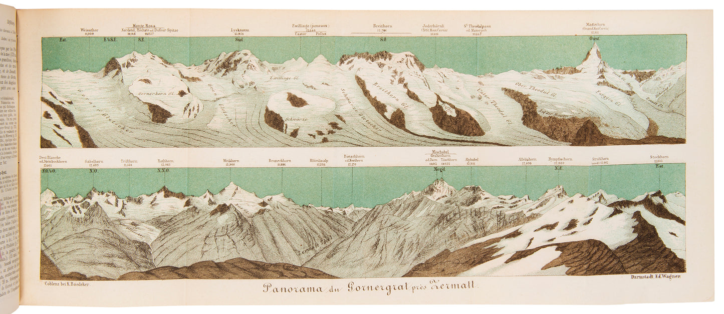 This is a particularly fine example of an early French edition. Plans include Geneva, Berne, Zurich and Milan.