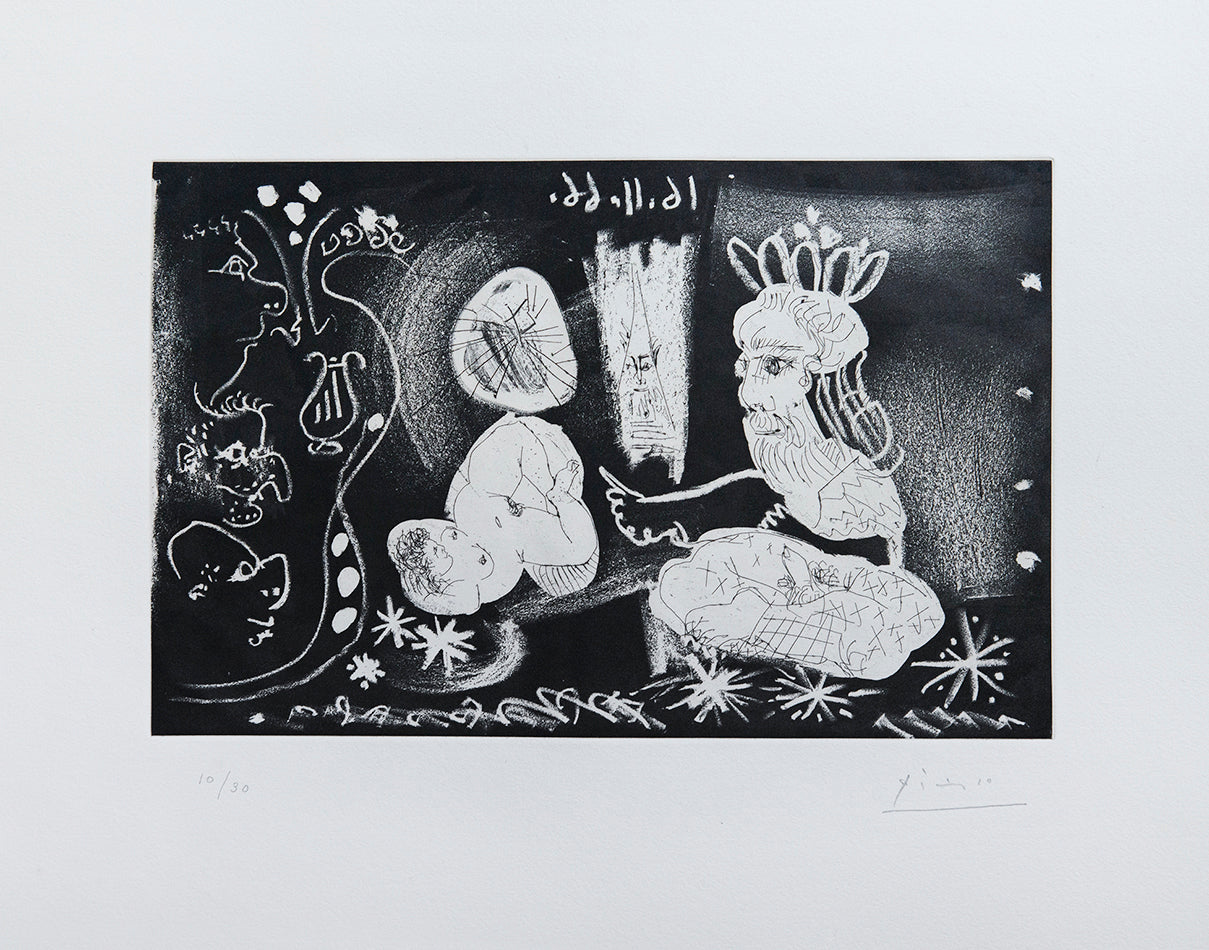 Pablo Picasso, plate 8 from Le Cocu Magnifique, 1968, etching, signed by the artist, from the edition of 30
