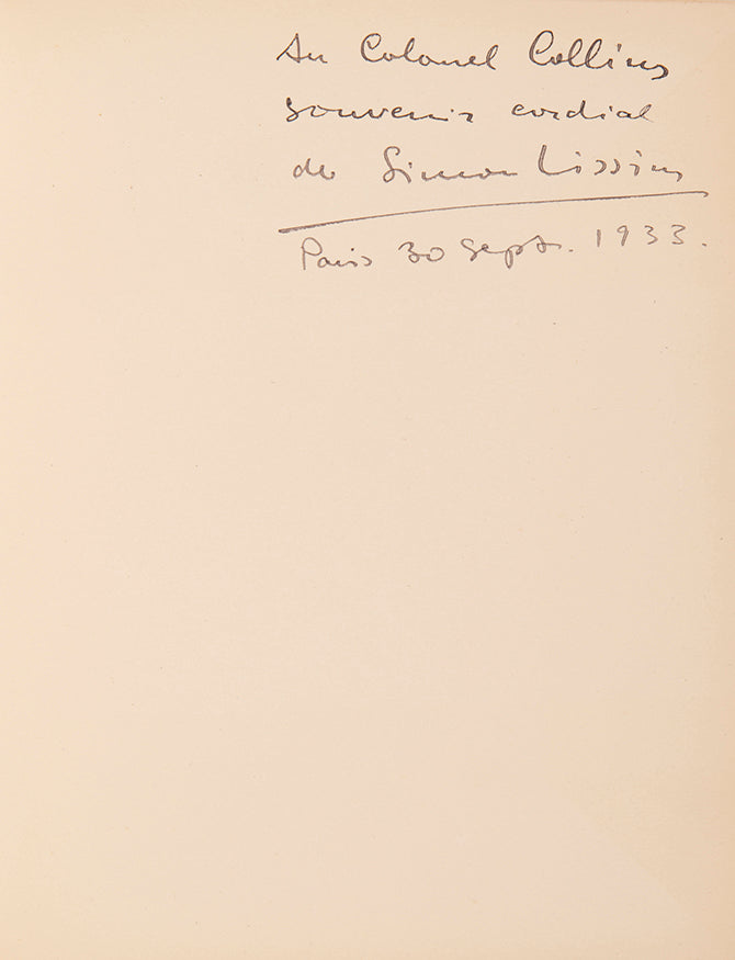 Presentation copy inscribed by the artist.