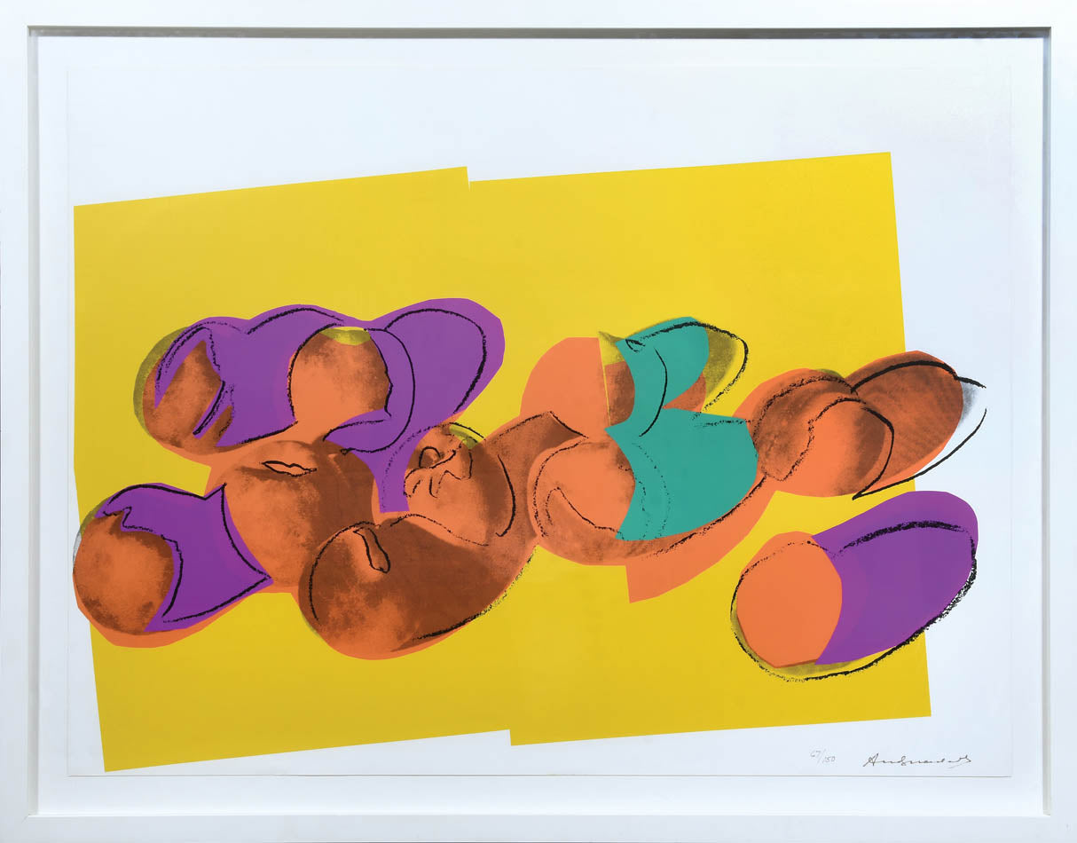 Andy Warhol, Peaches, from Space Fruits Still Lifes, from edition of 150, 1979, on Lennox Museum board, signed, screenprint