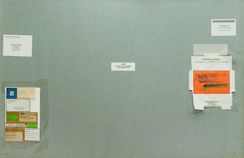 Helen Frankenthaler, Orient Express #6, unique work, 1977, signed, acrylic on paper