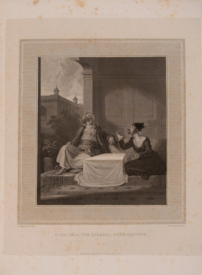 Large paper copy of The Adventure of Hunch-Back, illustrated with 17 engraved plates by William Daniell after paintings by Robert Smirke.