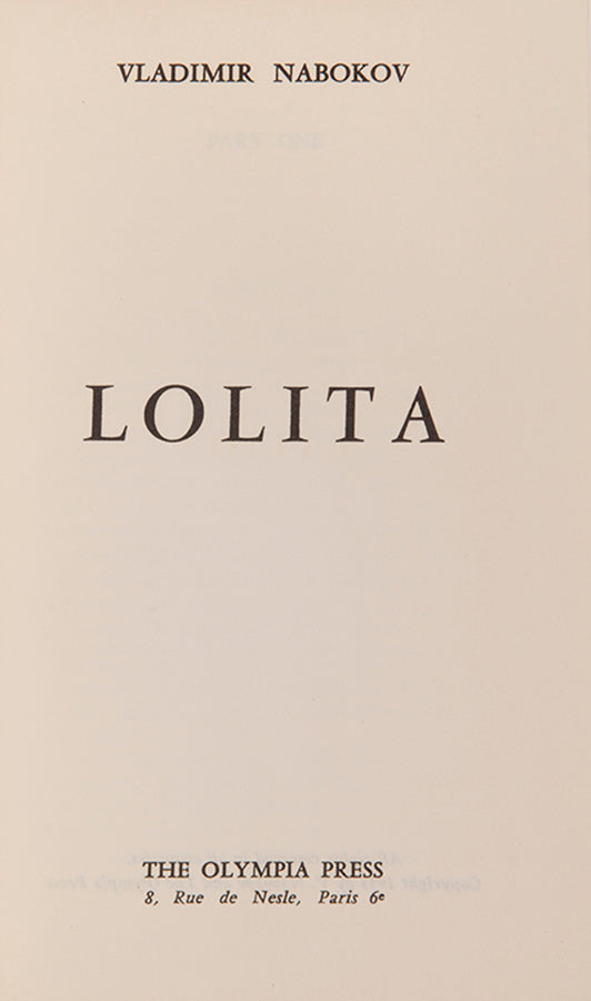 Vladimir Nabokov's controversial novel Lolita was rejected by American publishers, but was finally accepted by the Olympia Press in Paris.