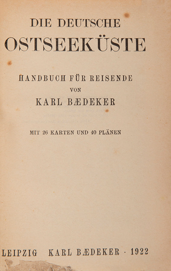 This is the first issue with adverts at rear. A scarce regional guide covering North and East Germany.