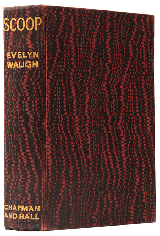 First edition of Scoop by Evelyn Waugh, published in London in 1938.