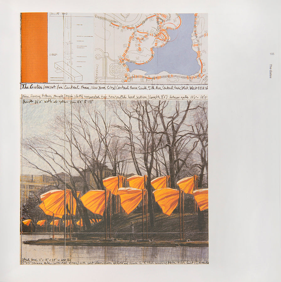 On the Way to the Gates by Christo and Jeanne-Claude, signed by Christo on the half-title.